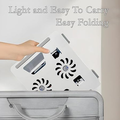 Laptop Stand with Dual Fan 360 Degree Rotating