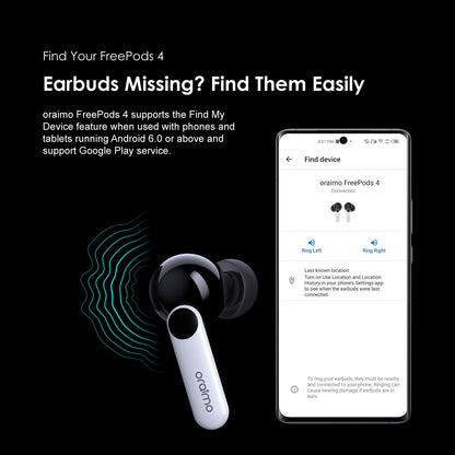 Oraimo FreePods 4 True Wireless Earbuds with Active Noise Cancellation (ANC) (Original) ©