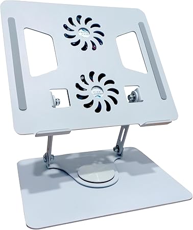 Laptop Stand with Dual Fan 360 Degree Rotating