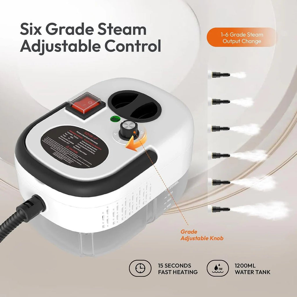 Ailgely 2500W Portable Handheld Steam Cleaner, High Temperature Pressurized Steam Cleaning Machine