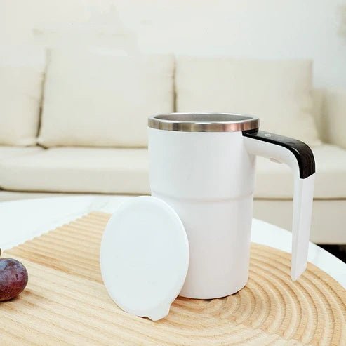 Electric Coffee Mug USB Rechargeable Automatic Magnetic Cup IP67 Waterproof Food-Safe Stainless Steel For Juice Tea Milkshake Kitchen Gadgets
