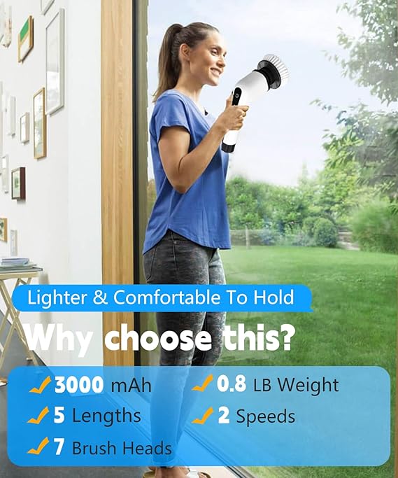 Electric Spin Scrubber Cleaning Brush