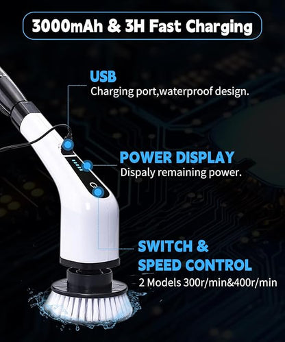 Electric Spin Scrubber Cleaning Brush
