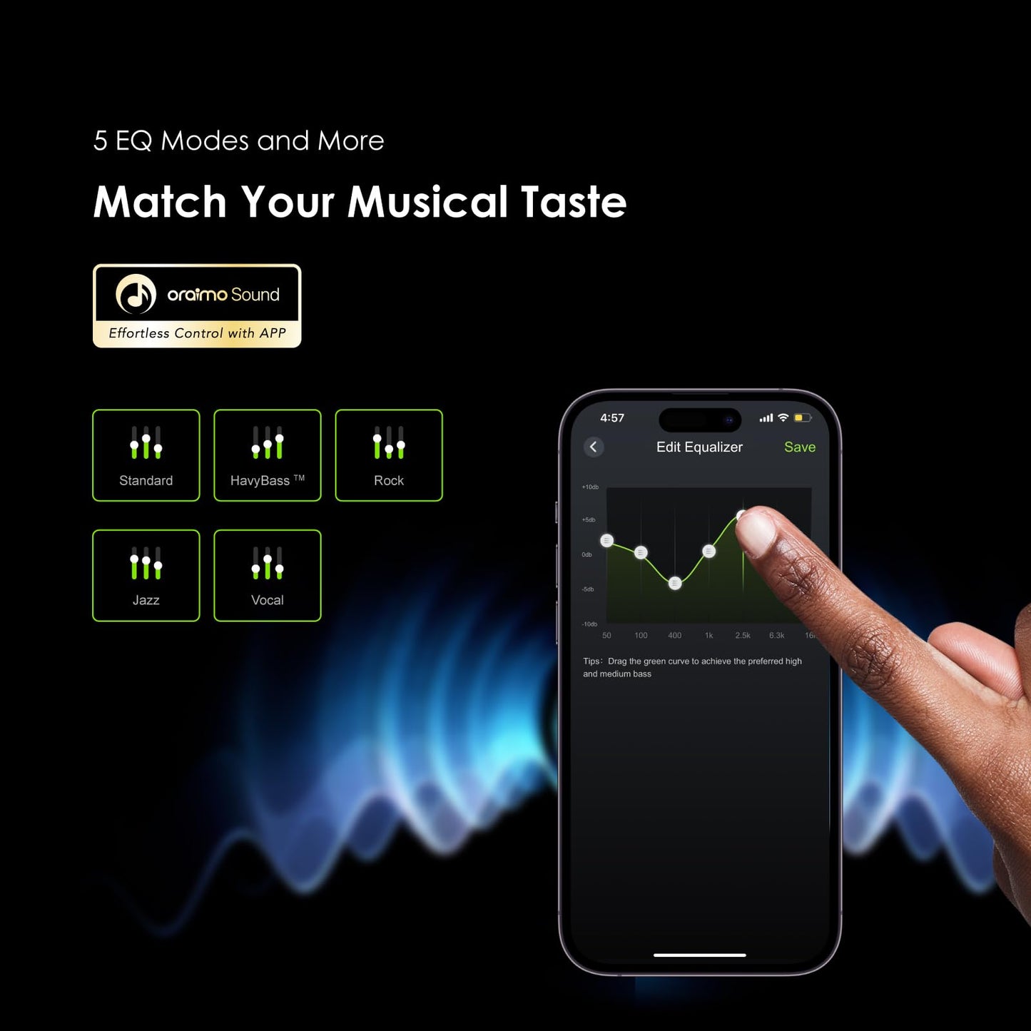 Oraimo FreePods 4 True Wireless Earbuds with Active Noise Cancellation (ANC) (Original) ©